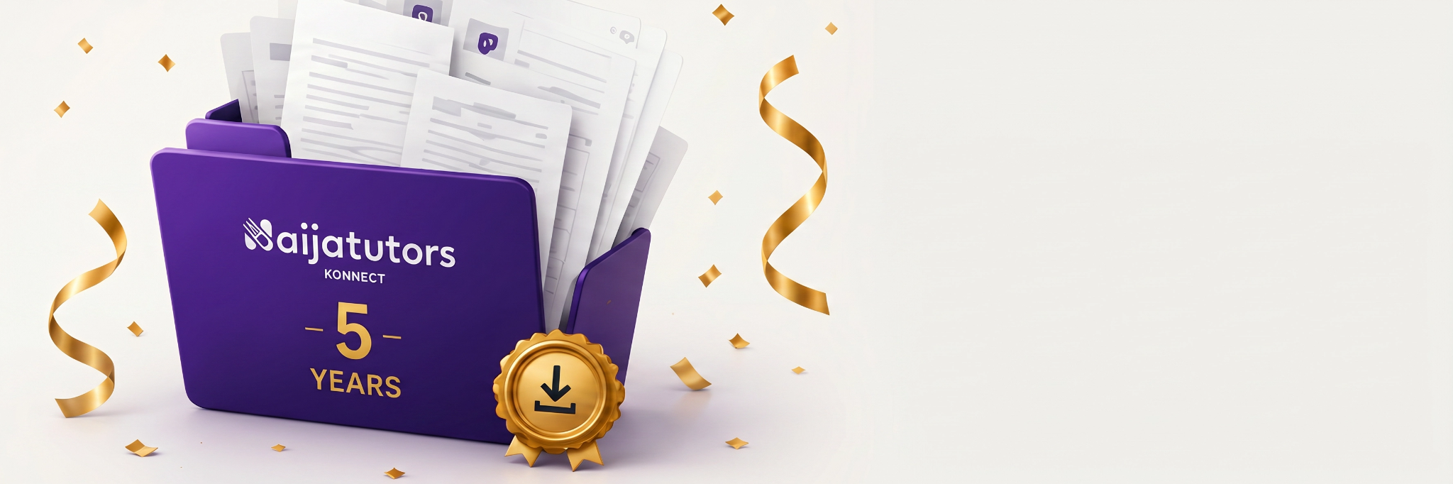 Naijatutors 5 years folder with anniversary documents
